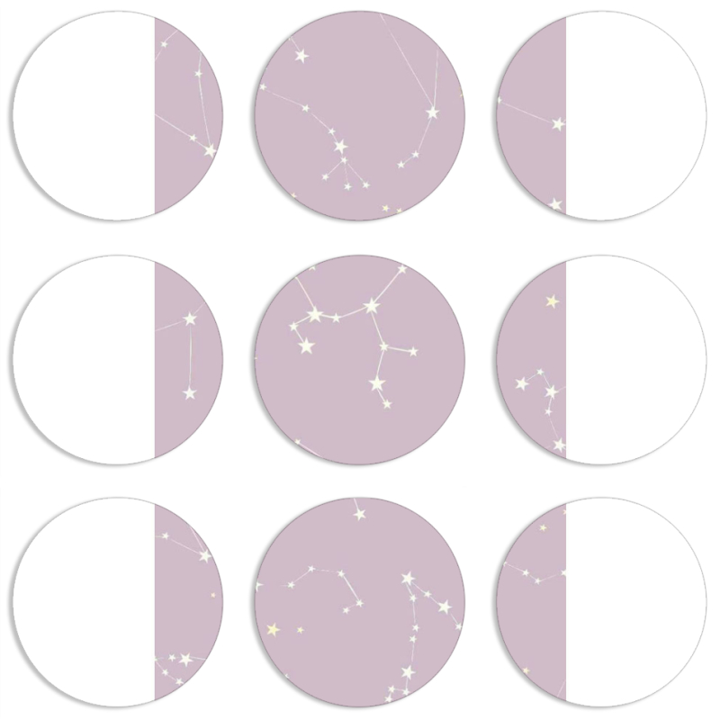 Магнитные фотопазлы круги d55 набор 9 штук 
