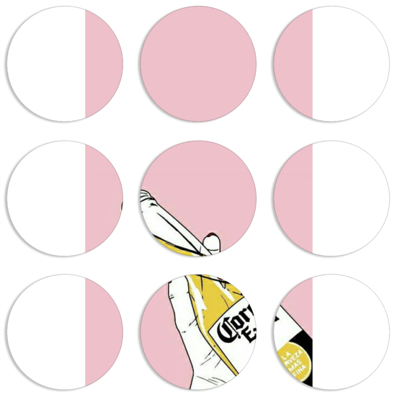 Магнитные фотопазлы круги d55 набор 9 штук 