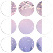 Магнитные фотопазлы круги d55 набор 9 штук 