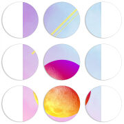 Магнитные фотопазлы круги d55 набор 9 штук 