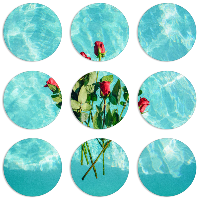 Магнитные фотопазлы круги d55 набор 9 штук 