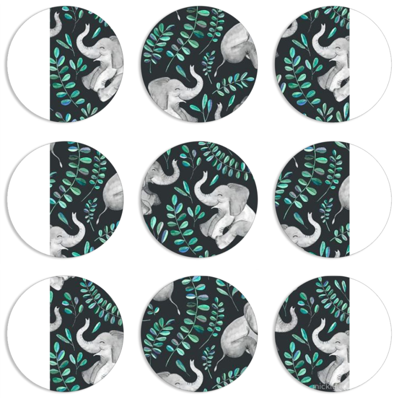 Магнитные фотопазлы круги d55 набор 9 штук 