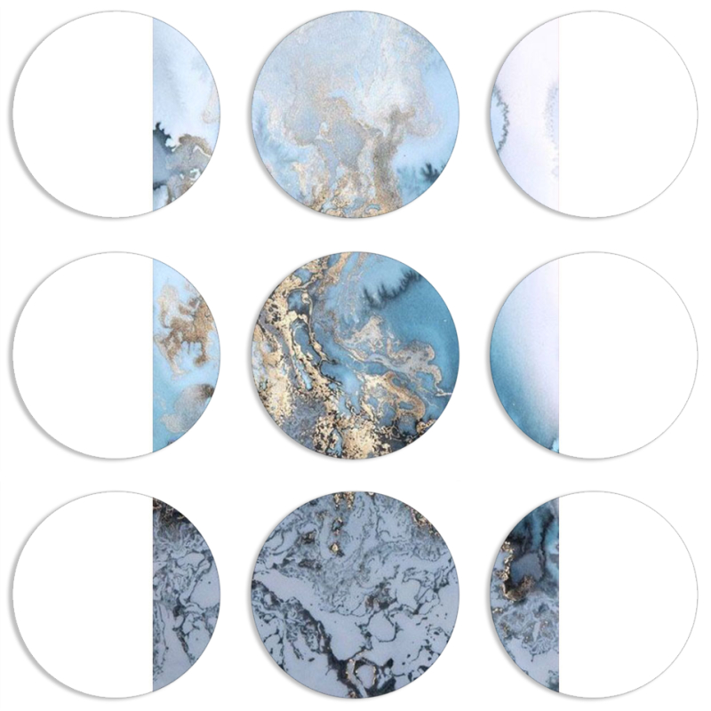 Магнитные фотопазлы круги d55 набор 9 штук 