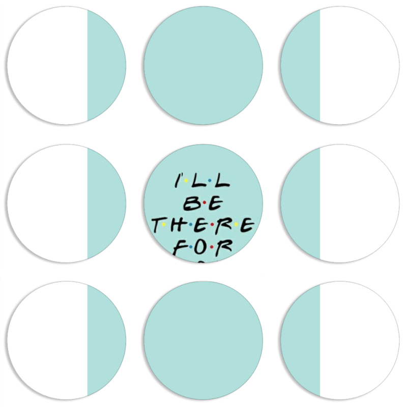 Магнитные фотопазлы круги d55 набор 9 штук 