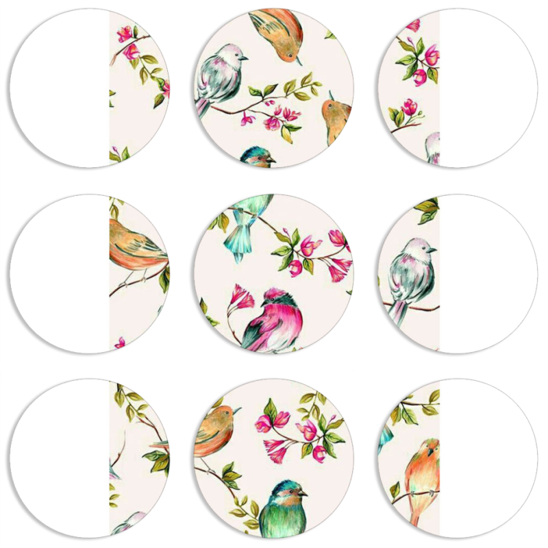 Магнитные фотопазлы круги d55 набор 9 штук 