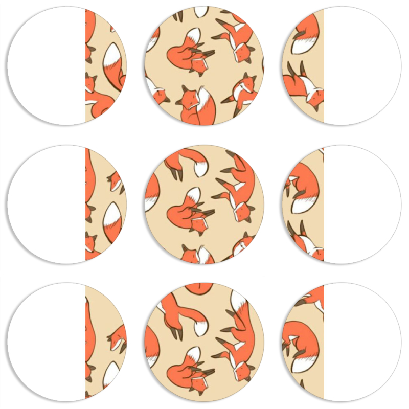 Магнитные фотопазлы круги d55 набор 9 штук 