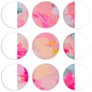 Магнитные фотопазлы круги d55 набор 9 штук 