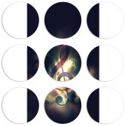 Магнитные фотопазлы круги d55 набор 9 штук 