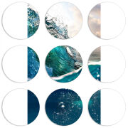 Магнитные фотопазлы круги d55 набор 9 штук 