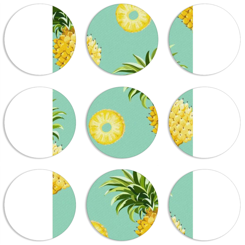 Магнитные фотопазлы круги d55 набор 9 штук 