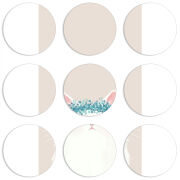 Магнитные фотопазлы круги d55 набор 9 штук 