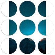 Магнитные фотопазлы круги d55 набор 9 штук 