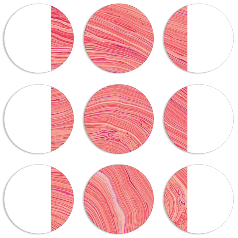 Магнитные фотопазлы круги d55 набор 9 штук 