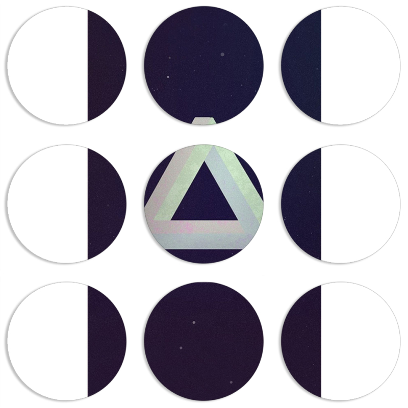 Магнитные фотопазлы круги d55 набор 9 штук 