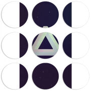 Магнитные фотопазлы круги d55 набор 9 штук 