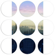 Магнитные фотопазлы круги d55 набор 9 штук 