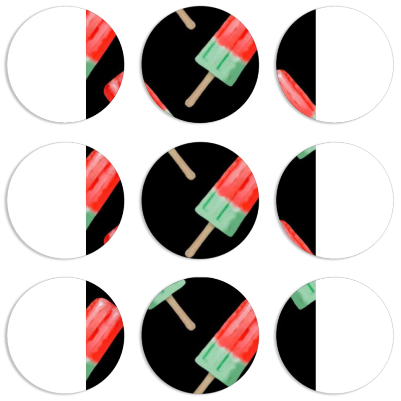 Магнитные фотопазлы круги d55 набор 9 штук 