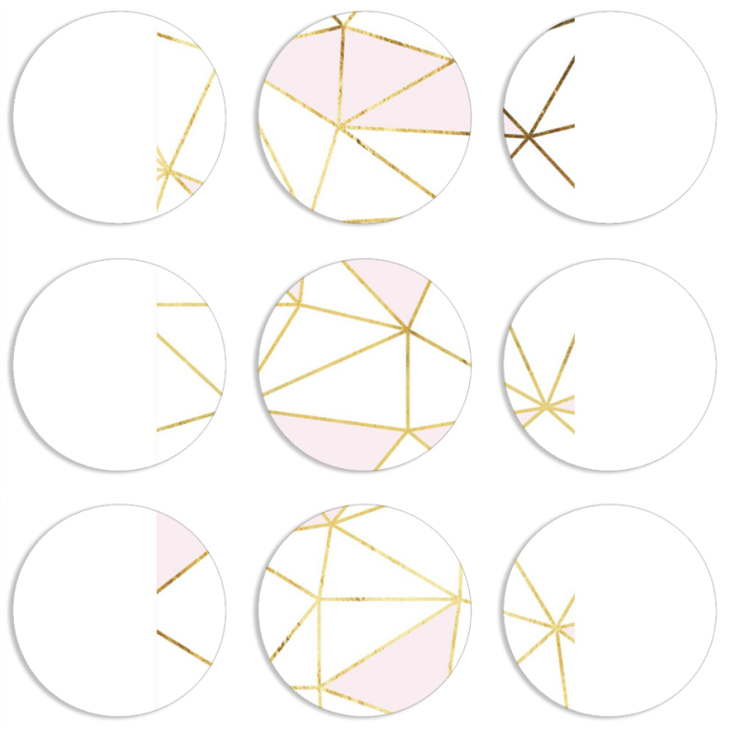 Магнитные фотопазлы круги d55 набор 9 штук 