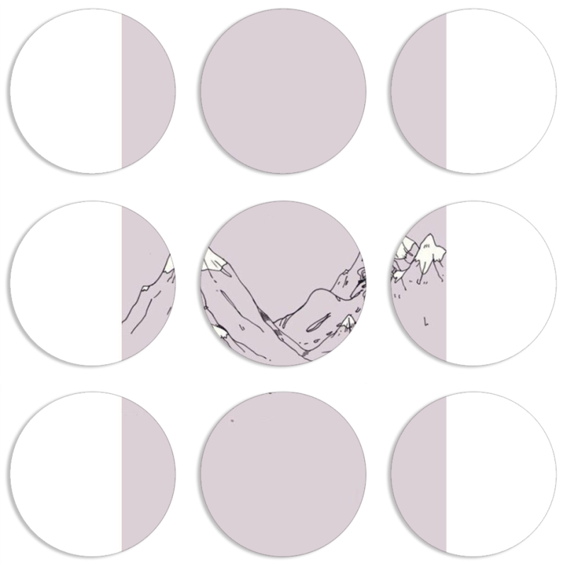 Магнитные фотопазлы круги d55 набор 9 штук 