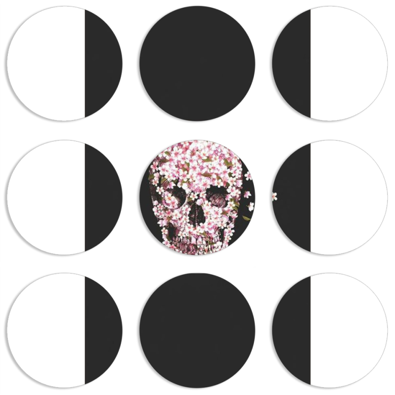 Магнитные фотопазлы круги d55 набор 9 штук 