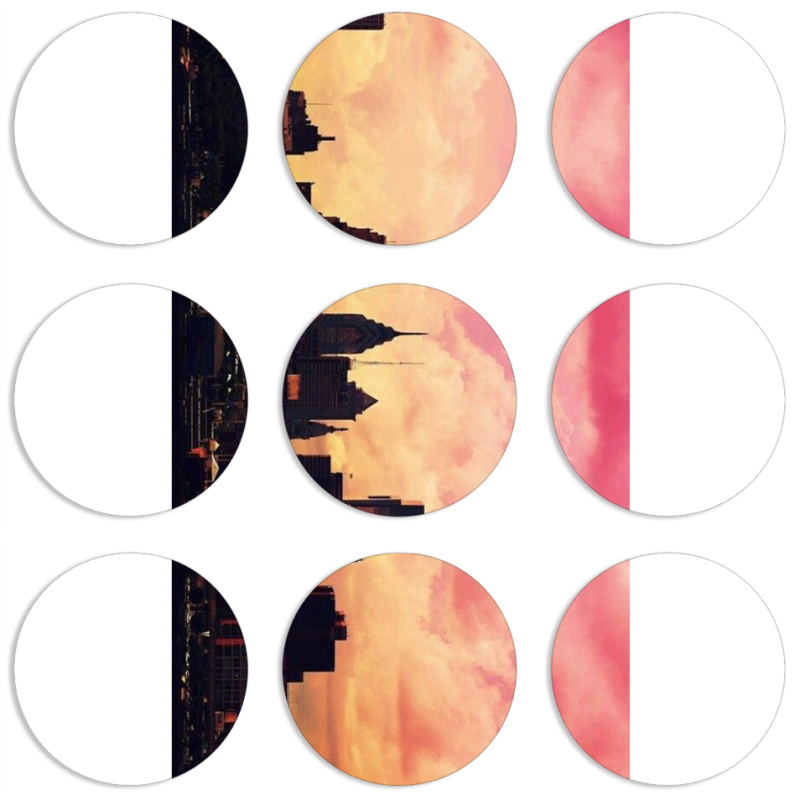 Магнитные фотопазлы круги d55 набор 9 штук 