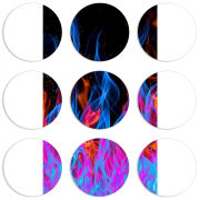 Магнитные фотопазлы круги d55 набор 9 штук 