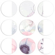 Магнитные фотопазлы круги d55 набор 9 штук 