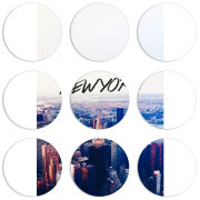 Магнитные фотопазлы круги d55 набор 9 штук 