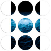 Магнитные фотопазлы круги d55 набор 9 штук 