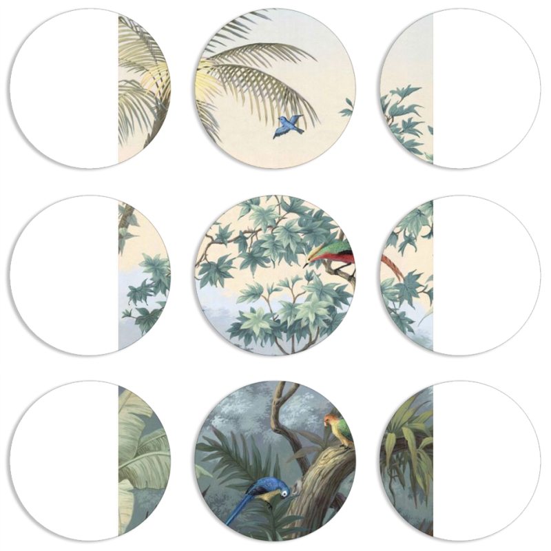 Магнитные фотопазлы круги d55 набор 9 штук 