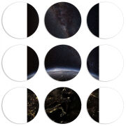 Магнитные фотопазлы круги d55 набор 9 штук 