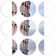 Магнитные фотопазлы круги d55 набор 9 штук 