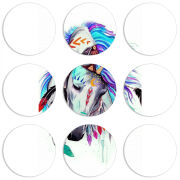 Магнитные фотопазлы круги d55 набор 9 штук 