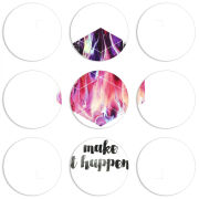 Магнитные фотопазлы круги d55 набор 9 штук 