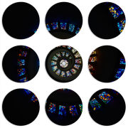 Магнитные фотопазлы круги d55 набор 9 штук 