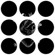 Магнитные фотопазлы круги d55 набор 9 штук 