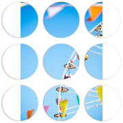 Магнитные фотопазлы круги d55 набор 9 штук 