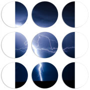 Магнитные фотопазлы круги d55 набор 9 штук 