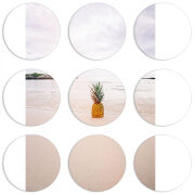 Магнитные фотопазлы круги d55 набор 9 штук 