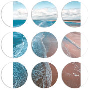 Магнитные фотопазлы круги d55 набор 9 штук 