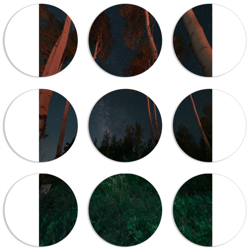 Магнитные фотопазлы круги d55 набор 9 штук 