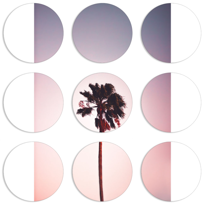 Магнитные фотопазлы круги d55 набор 9 штук 