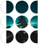 Магнитные фотопазлы круги d55 набор 9 штук 