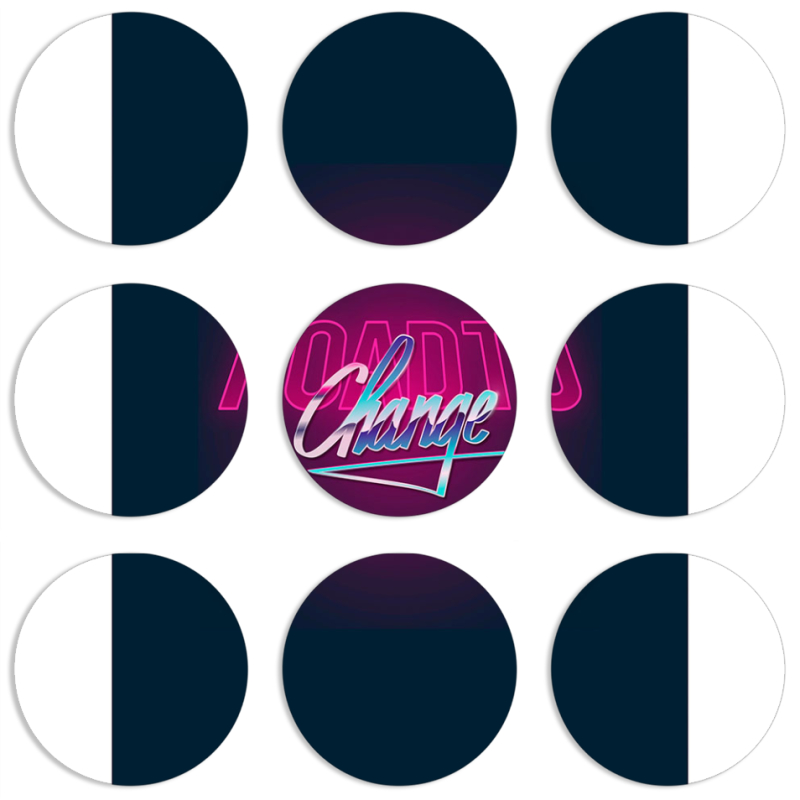 Магнитные фотопазлы круги d55 набор 9 штук 