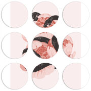 Магнитные фотопазлы круги d55 набор 9 штук 