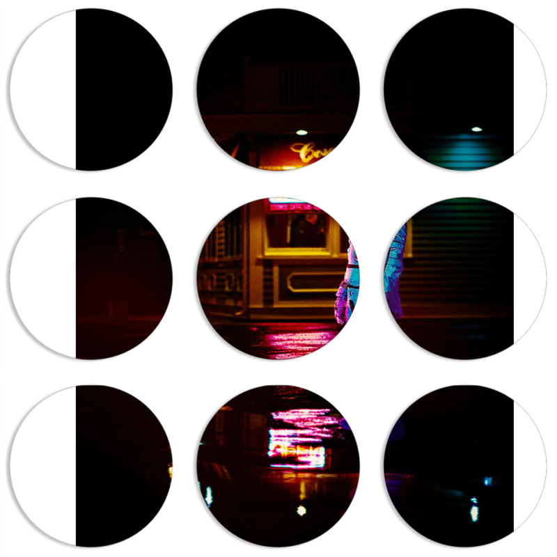 Магнитные фотопазлы круги d55 набор 9 штук 