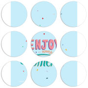 Магнитные фотопазлы круги d55 набор 9 штук 