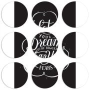 Магнитные фотопазлы круги d55 набор 9 штук 