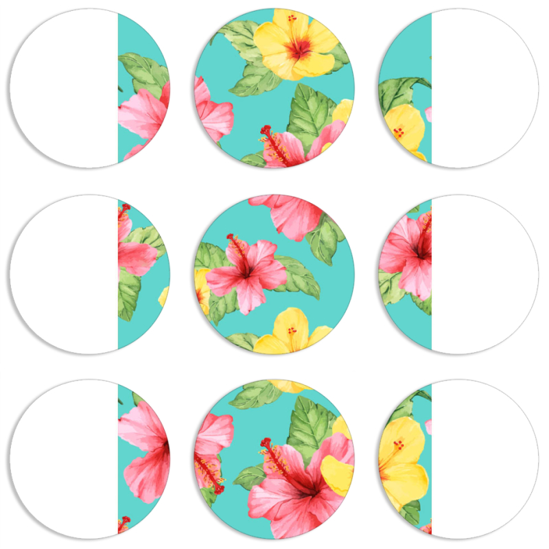 Магнитные фотопазлы круги d55 набор 9 штук 