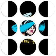 Магнитные фотопазлы круги d55 набор 9 штук 